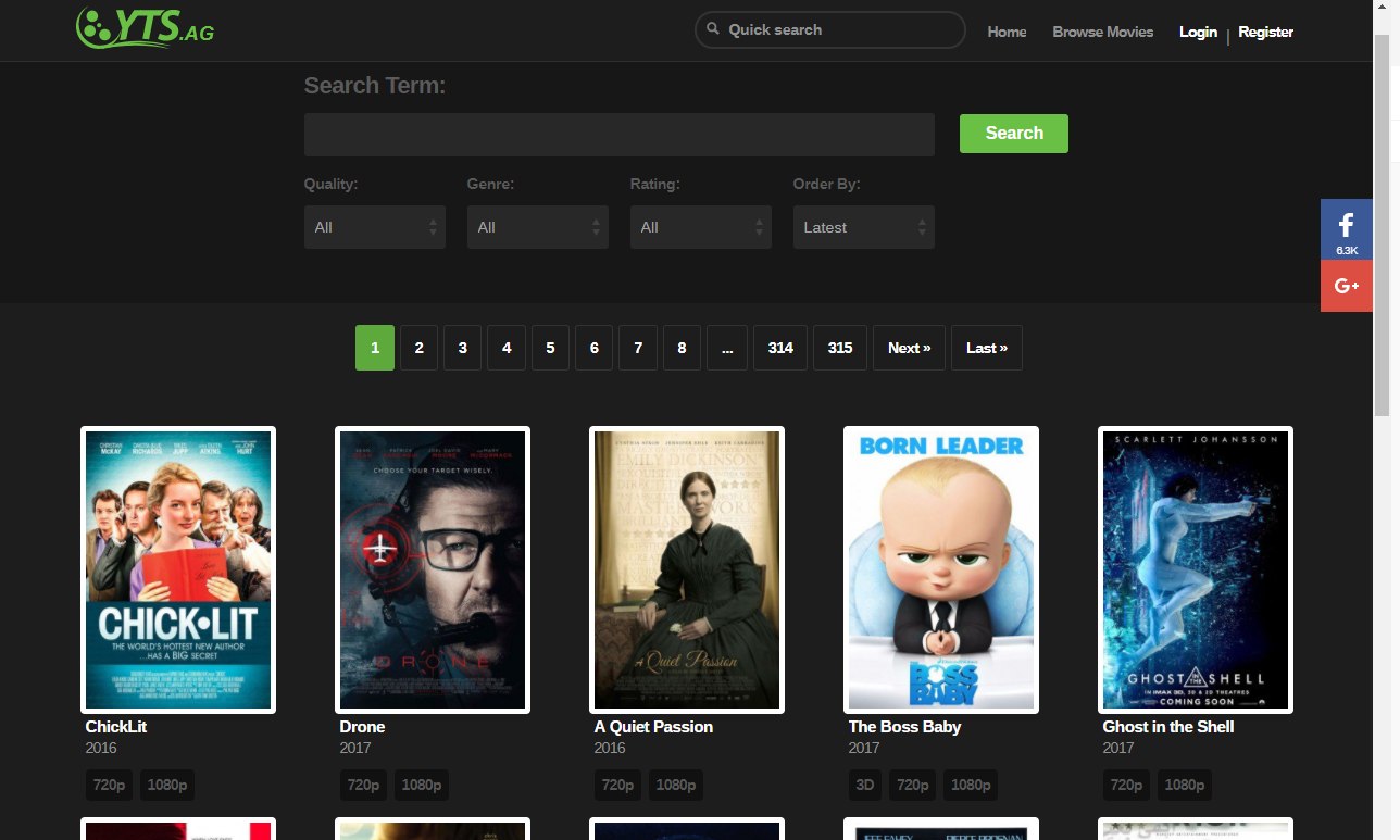 yts ag yify torrents - Best Alternatives to GoMovies